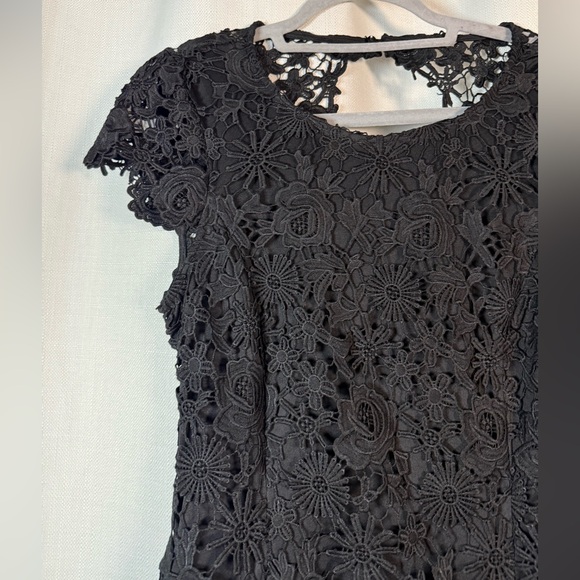 Lulus Romance Language Black Backless Lace Dress Medium - Picture 8 of 10